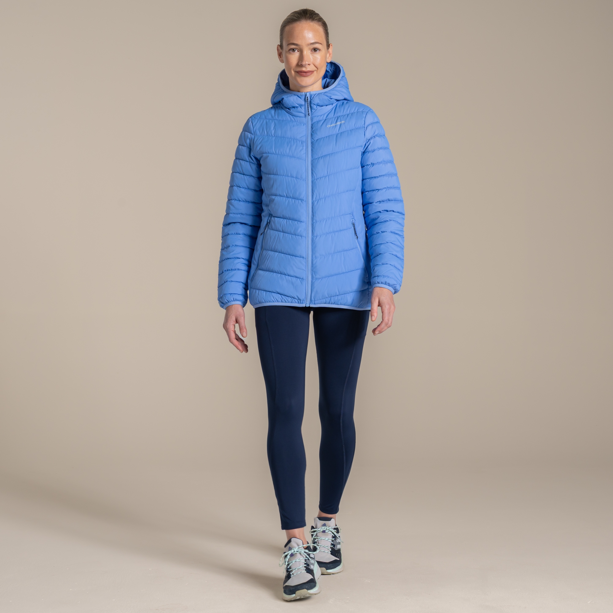 Craghoppers Women's Blue Compresslite Ix Hooded Insulating Jacket Size: 8
