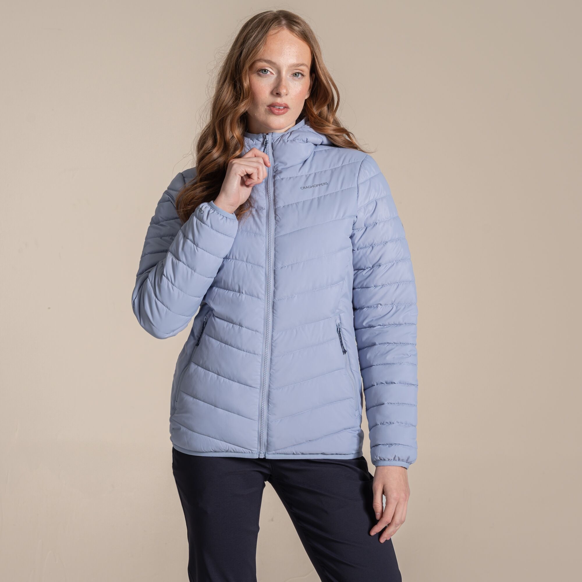 Craghoppers Women's Blue Compresslite Ix Hooded Insulating Jacket Size: 18