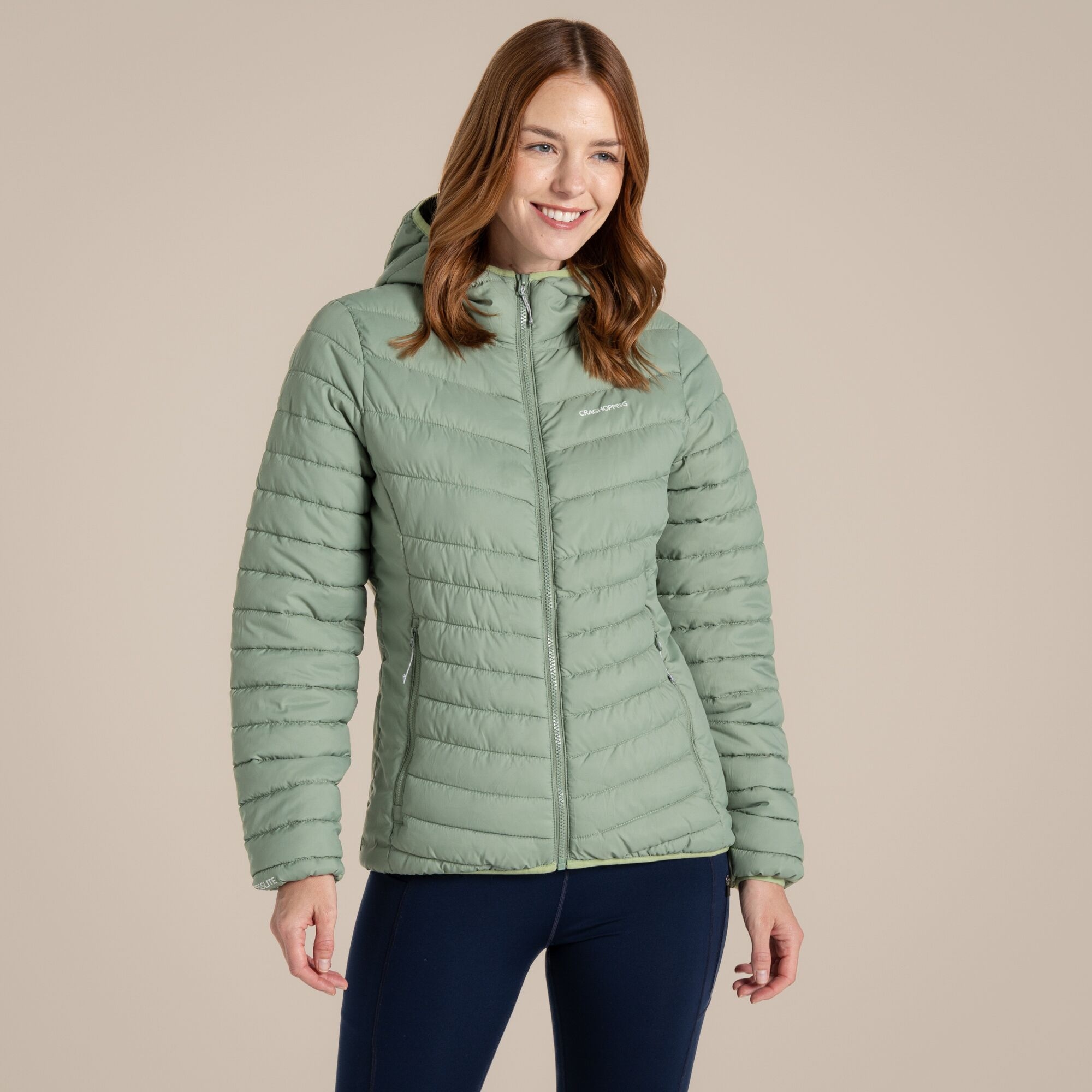 Craghoppers Women's Green Compresslite Ix Hooded Insulating Jacket Size: 16 - Image 1