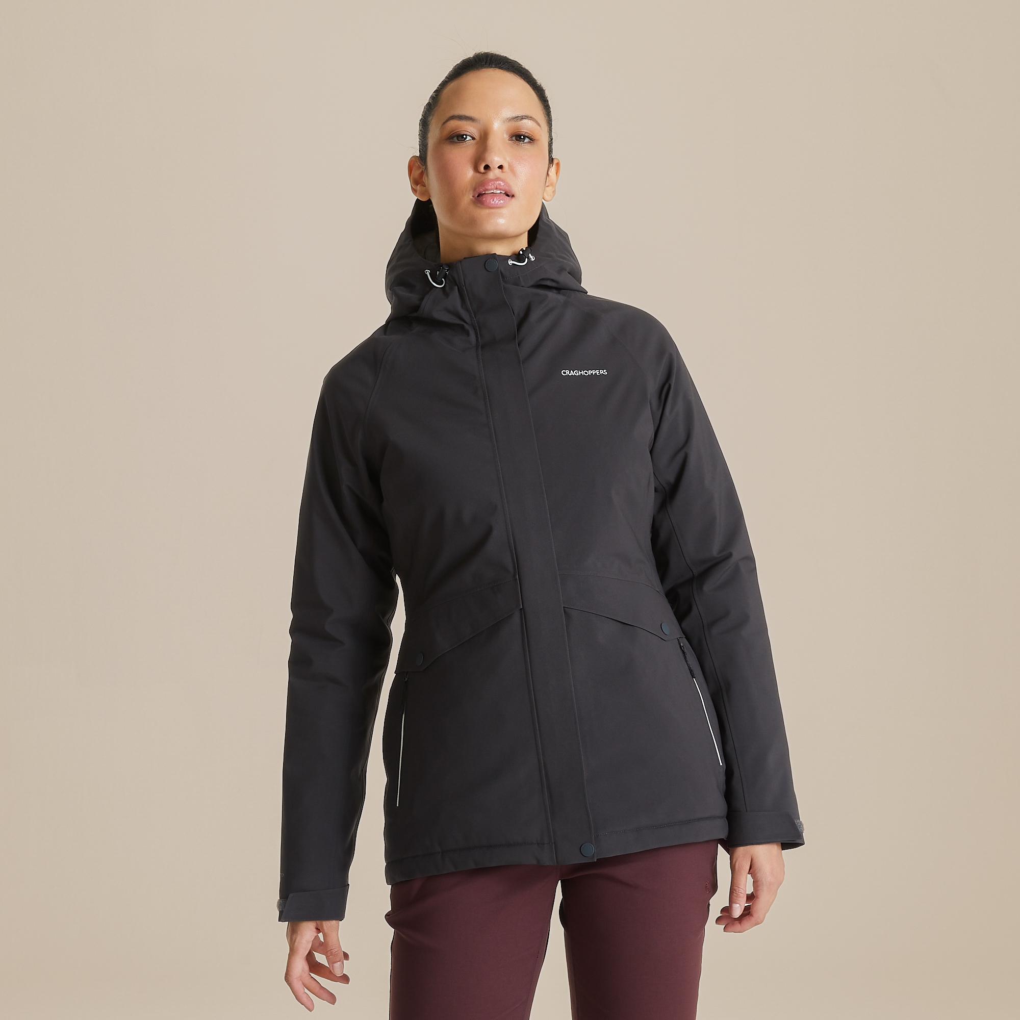 Craghoppers Ellis Thermic Gore-Tex-Jacke Für Damen Charcoal