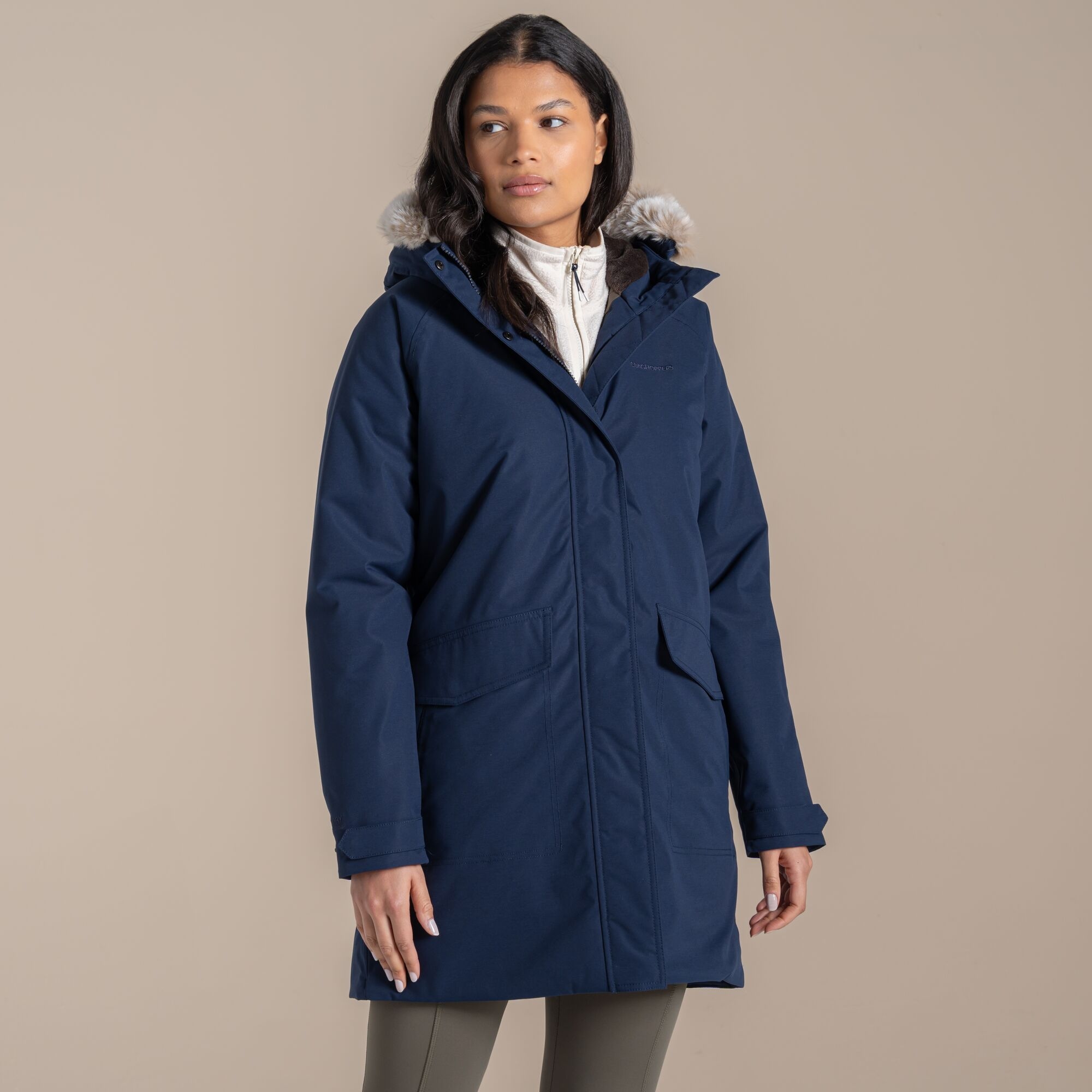Craghoppers Women's Navy Waterproof Sofia Ii Jacket Size: 10