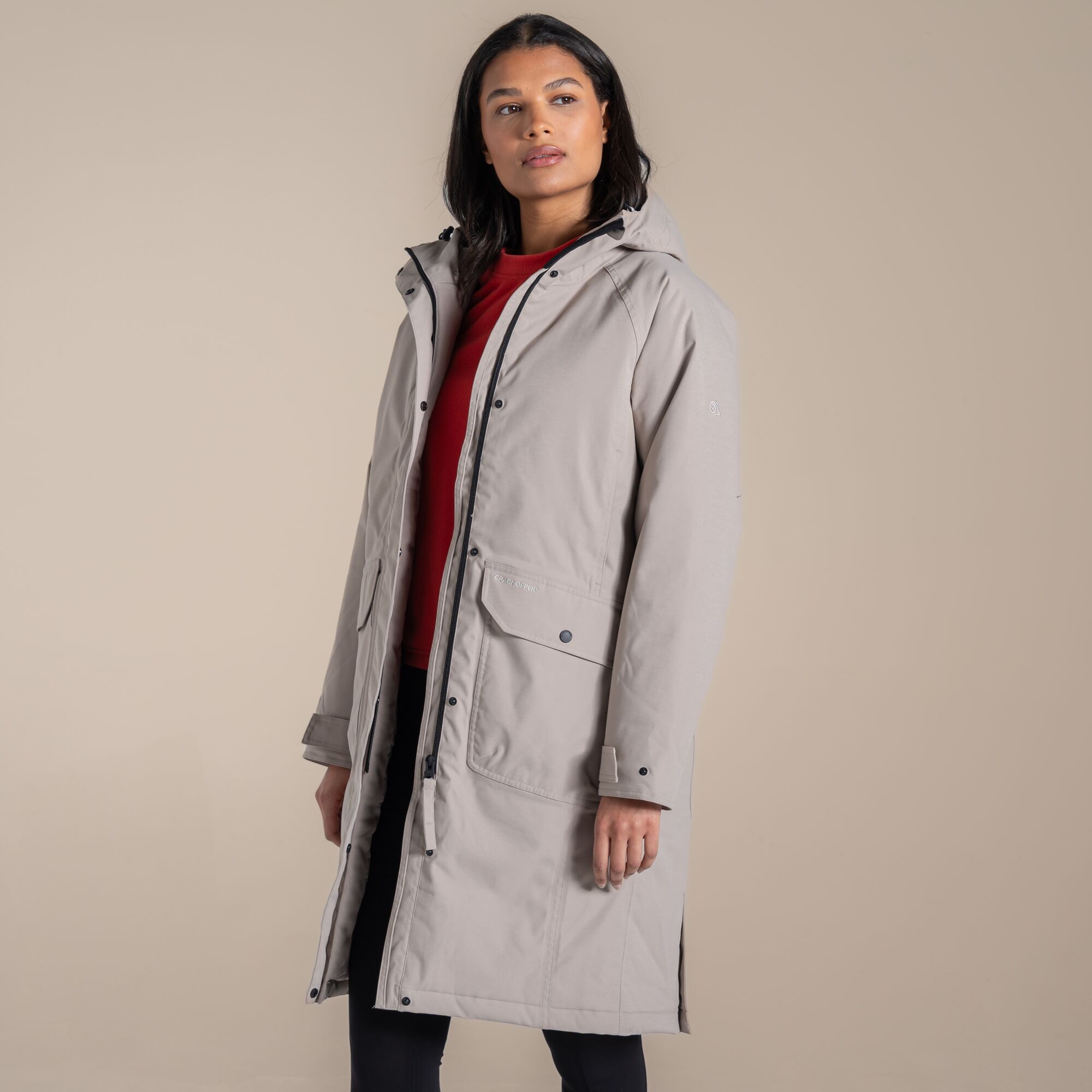 Craghoppers Women's Beige Waterproof Rosalind Ii Jacket Size: 16