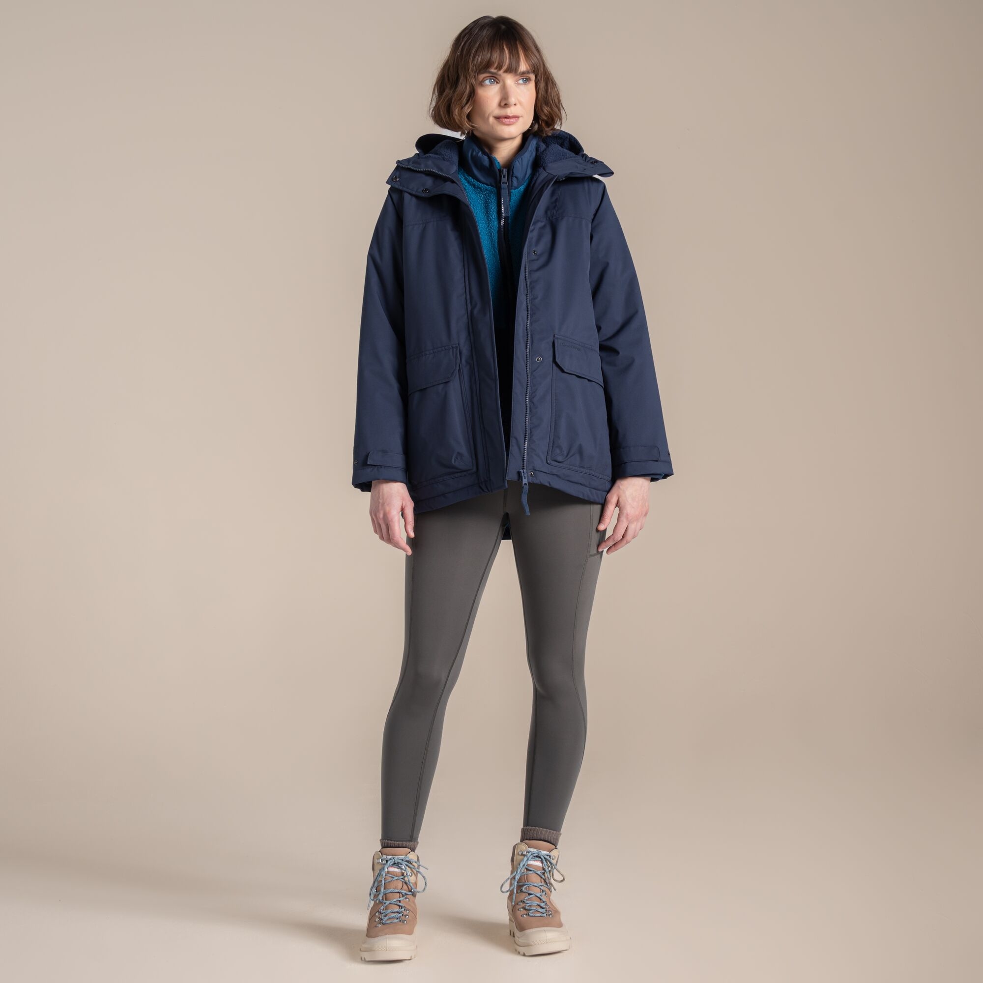 Craghoppers Women's Navy Waterproof National Trust Crossbill Jacket Size: 16