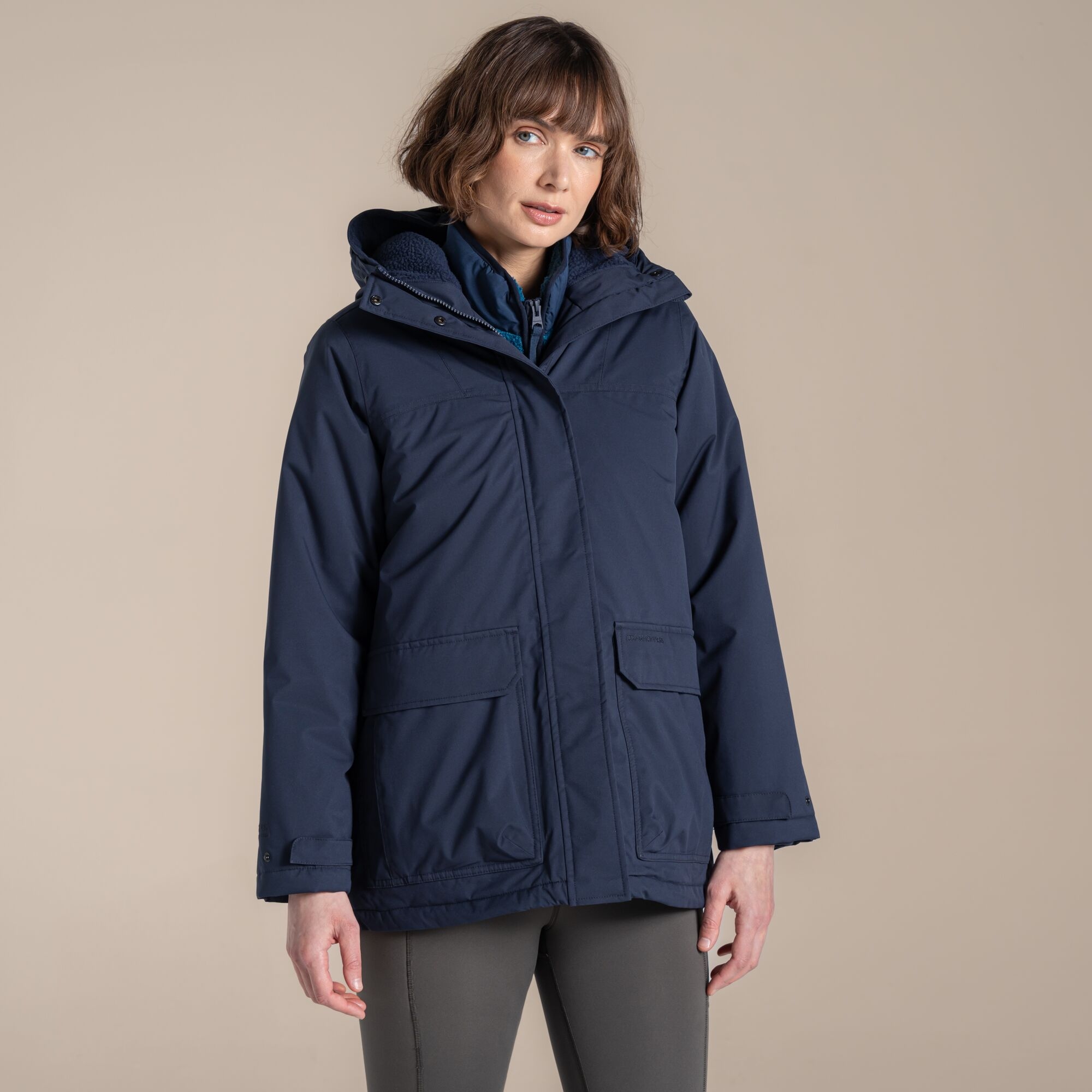 Craghoppers Women's Blue Waterproof National Trust Crossbill Jacket Size: 12 - Image 1