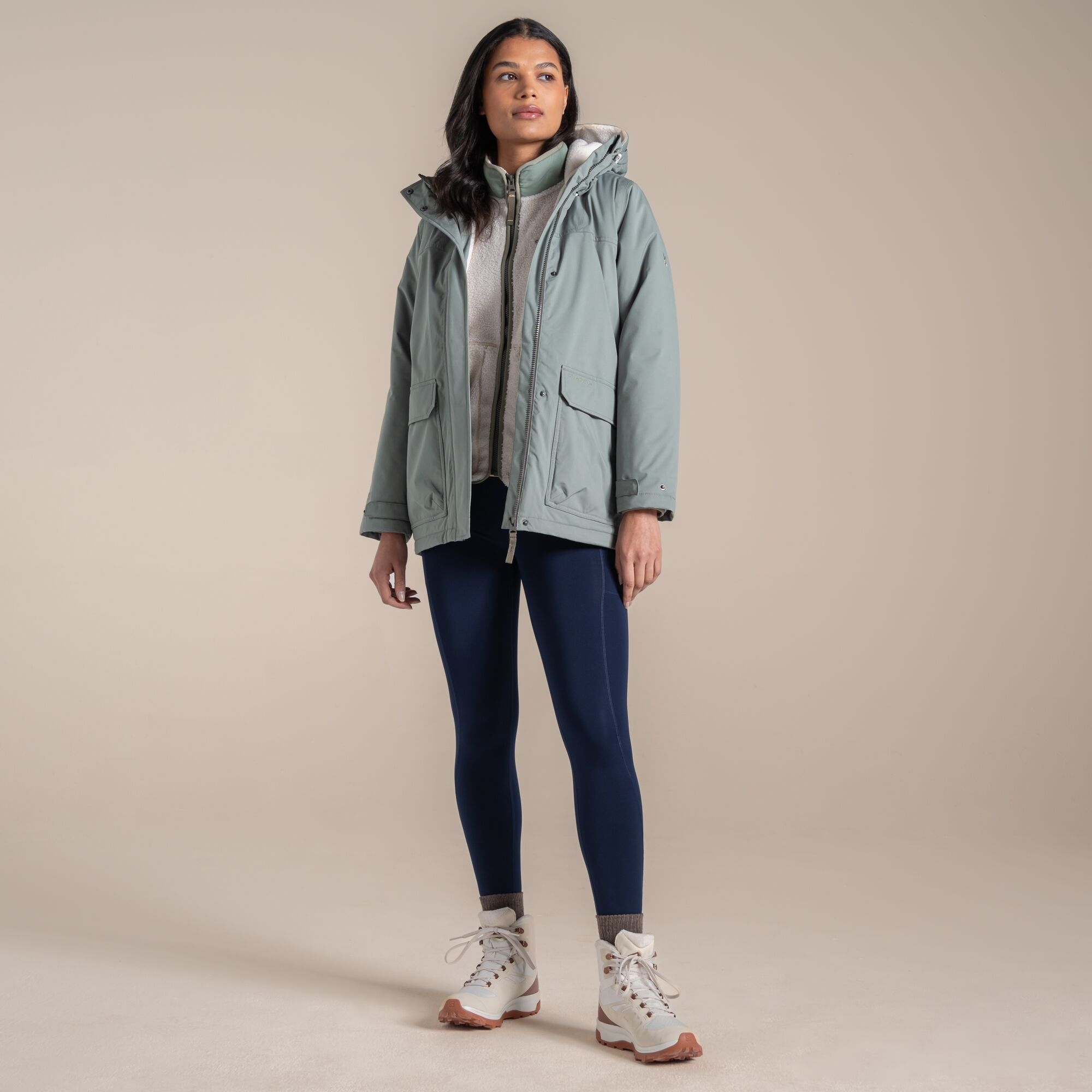 Craghoppers Women's Green Waterproof National Trust Crossbill Jacket Size: 16
