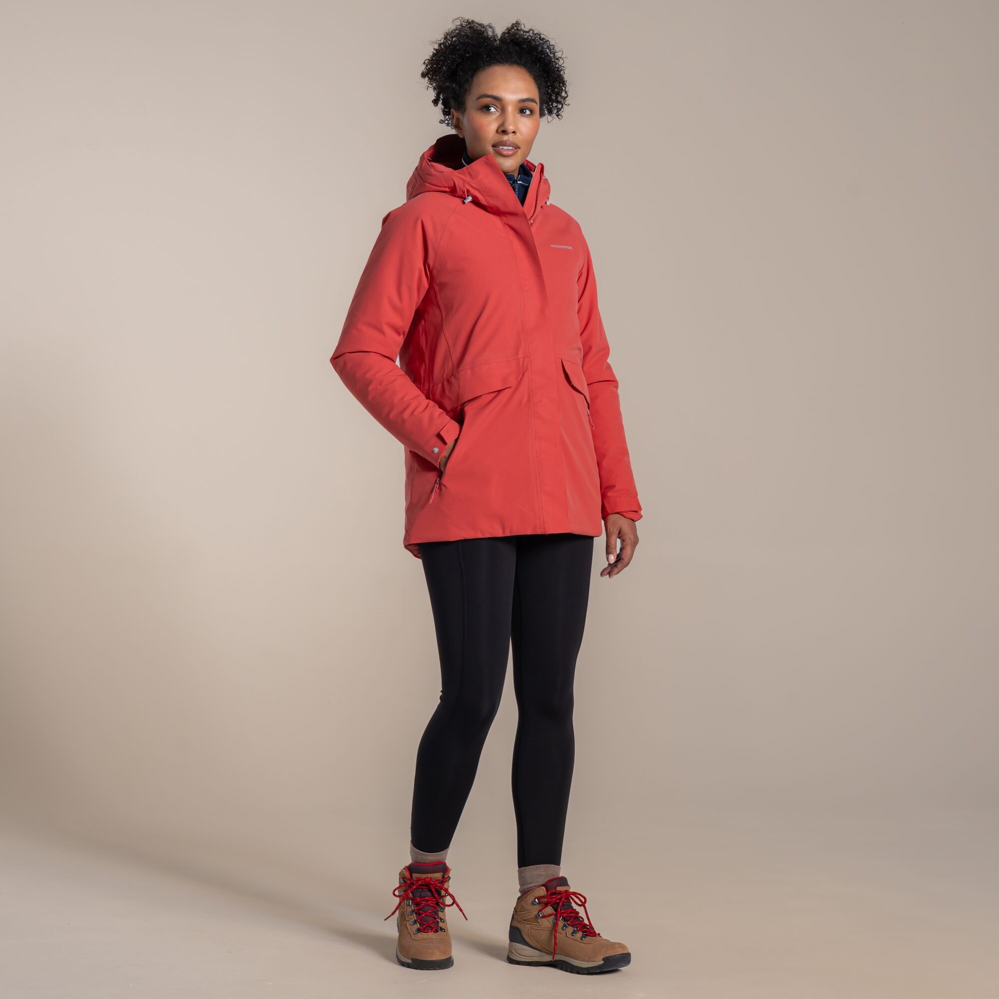 Craghoppers Women's Red Waterproof Caldbeck Ii Thermic Jacket Size: 14