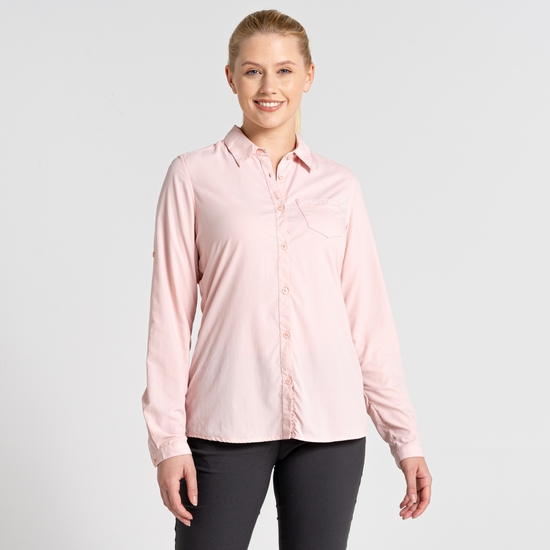 Women's Nosilife Bardo Long Sleeved Shirt Pink Clay