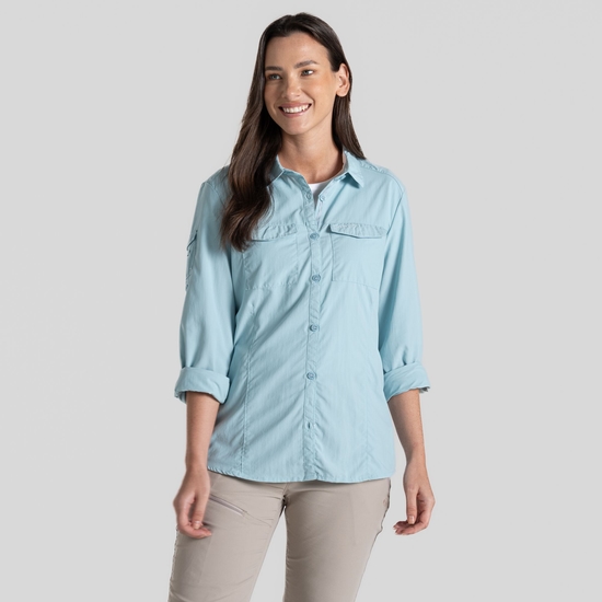 Women's NosiLife Adventure Long Sleeved Shirt III Sky Blue