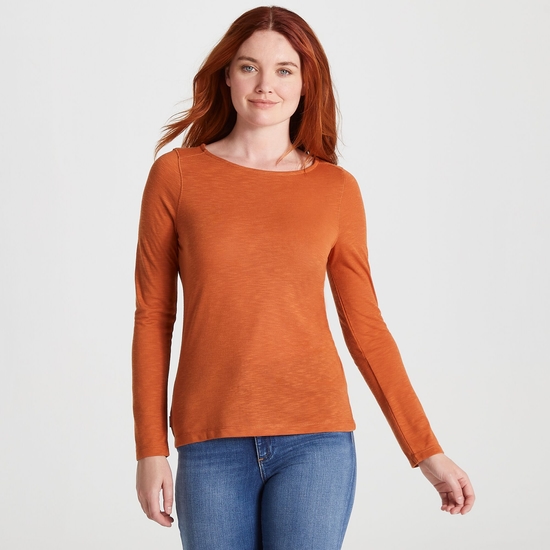 Women's NosiLife Erin Long Sleeved Top Toasted Peacan
