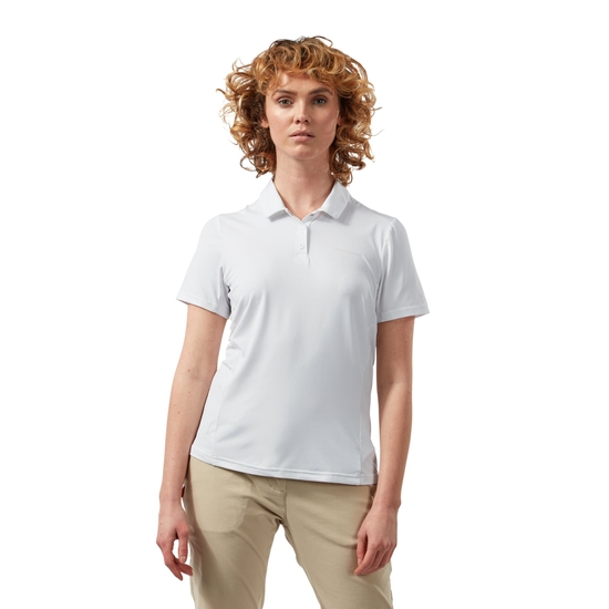 Women's Nosilife Pro Short Sleeved Polo Optic White