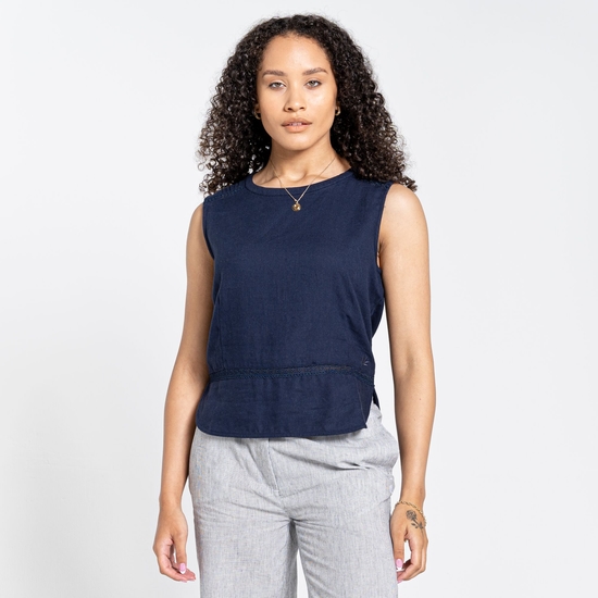 Women's Nosibotanical Bonita Vest Blue Navy