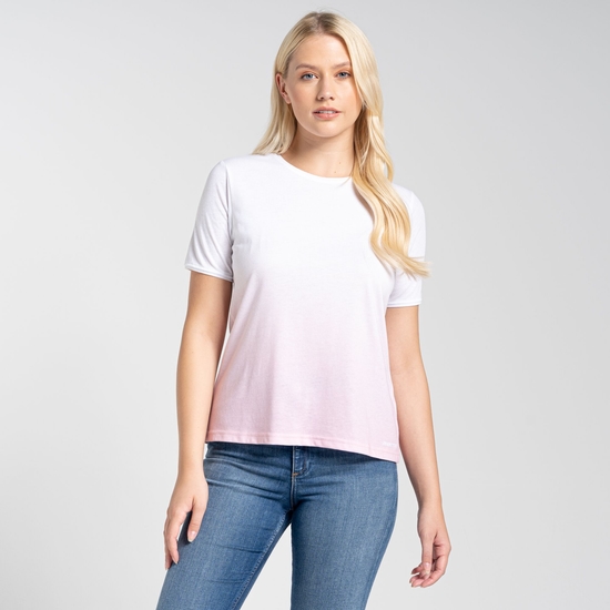 Women's Ilyse Short Sleeved Top Pink Clay Ombre