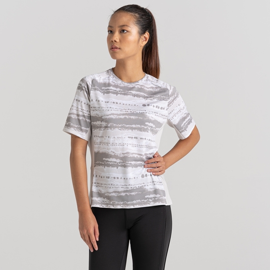Women's Dynamic Pro Short Sleeve T-Shirt Lunar Grey Print