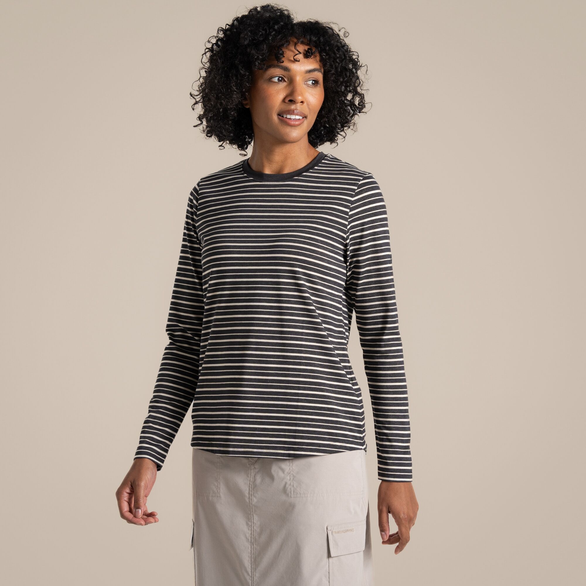 Craghoppers Women's Grey Nosilife Akona Long Sleeved Top Size: 16