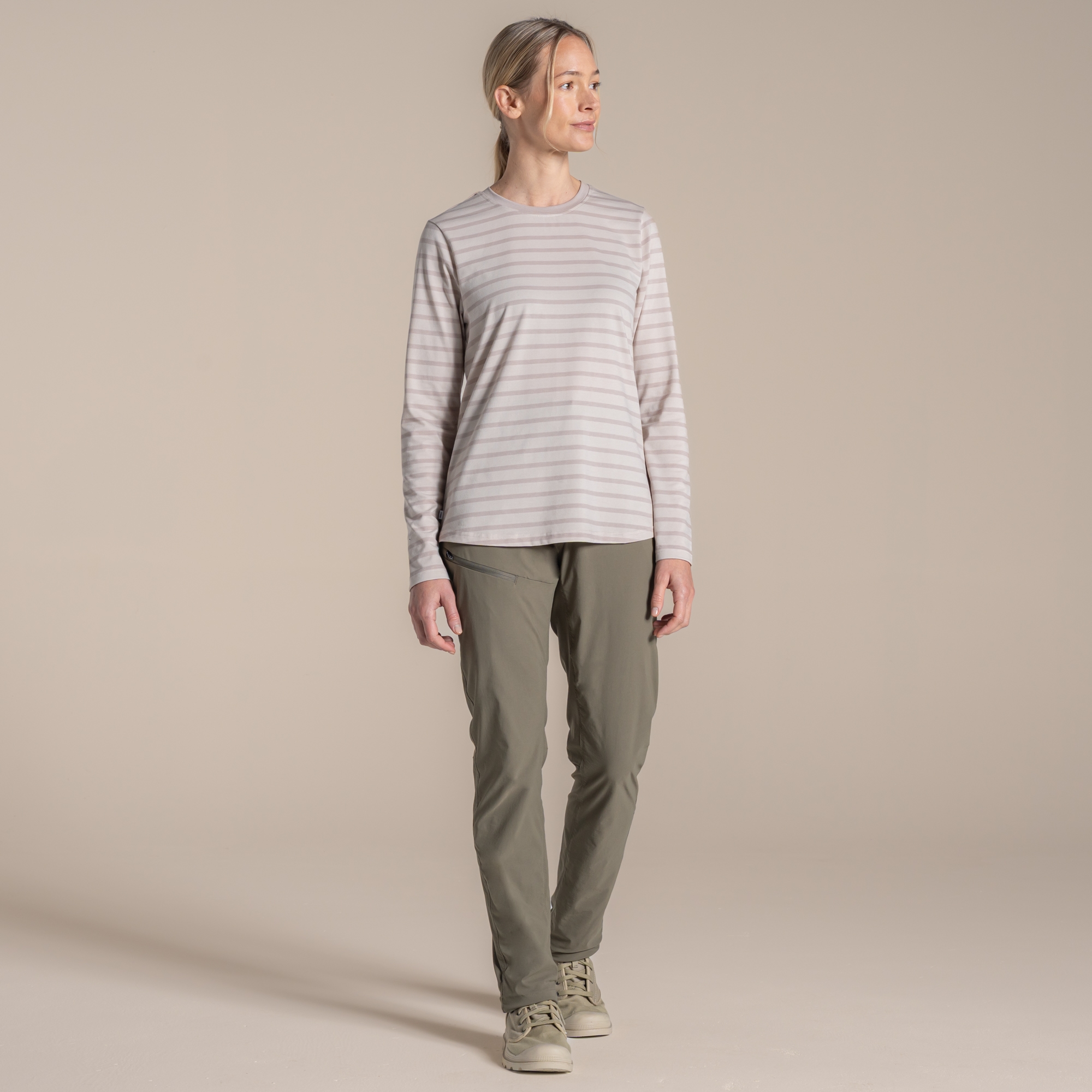 Craghoppers Women's Cream Nosilife Akona Long Sleeved Top Size: 20