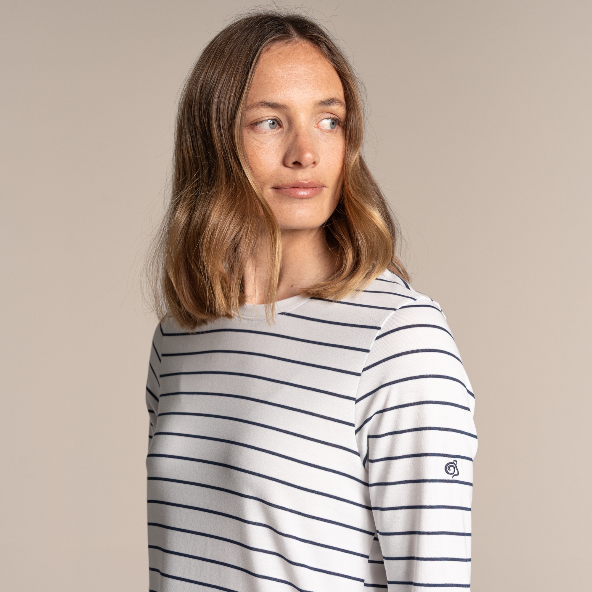 Craghoppers Women's White Nosilife Akona Long Sleeved Top Size: 18