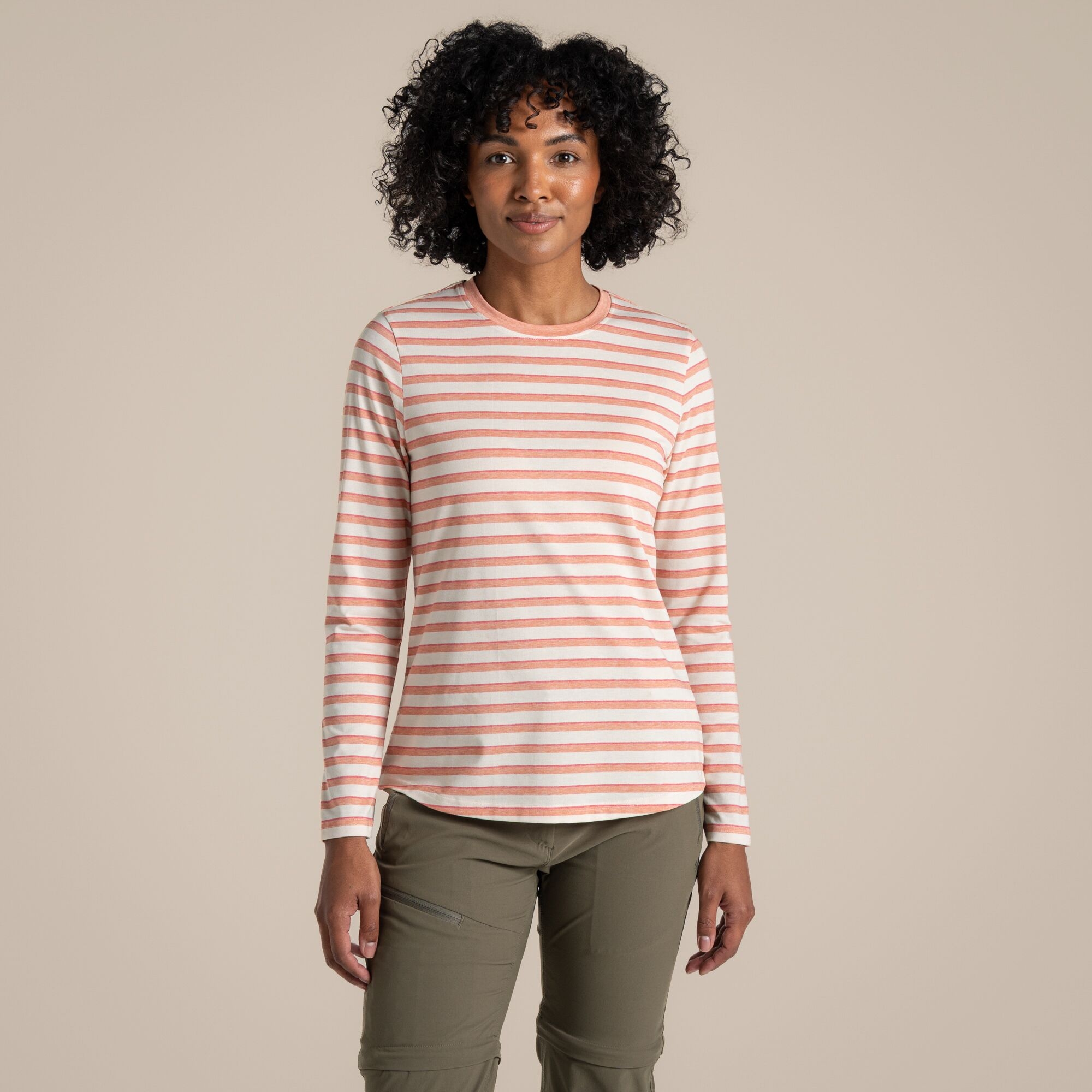 Craghoppers Women's Orange Nosilife Akona Long Sleeved Top Size: 20
