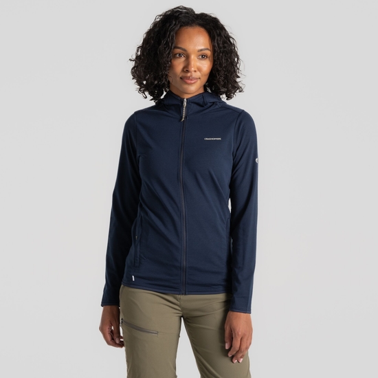 Women's NosiLife Afia Hooded Jacket Blue Navy