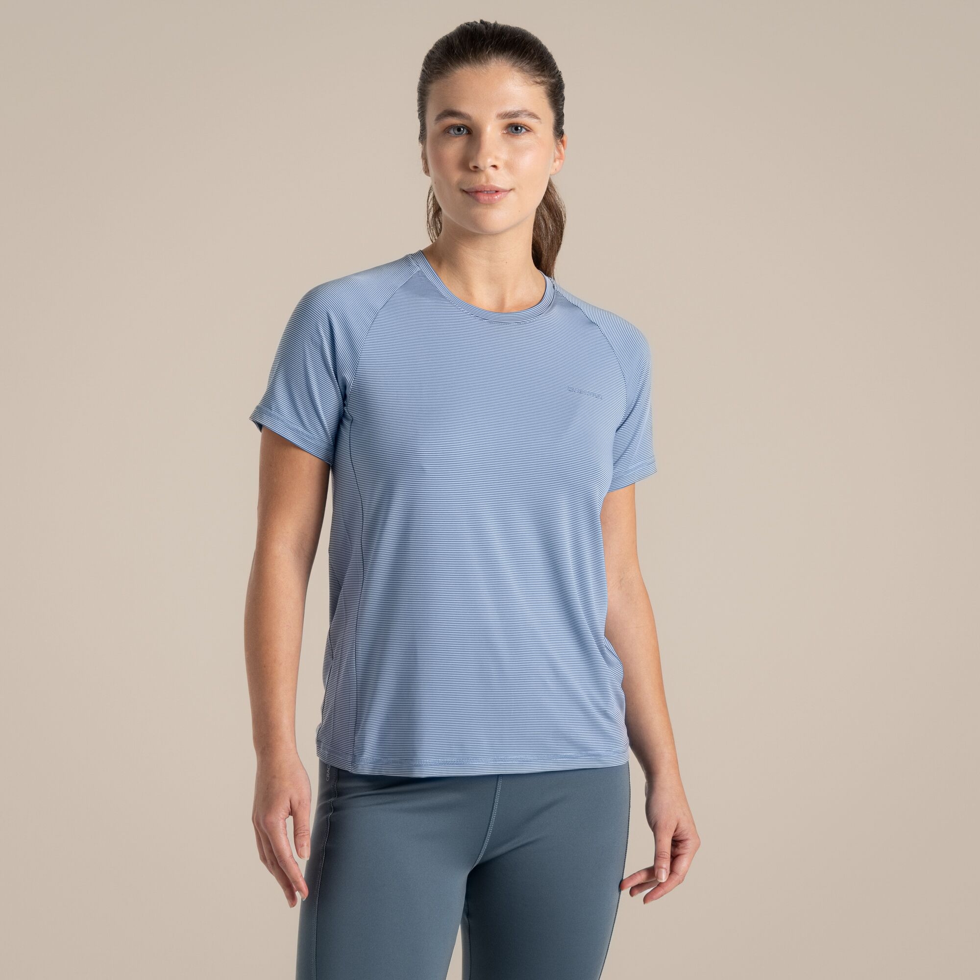 Craghoppers Women's Blue Ellie Short Sleeved T-Shirt Size: 14