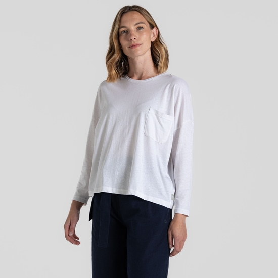 Women's Nosibotanical Emere Long Sleeved Top White