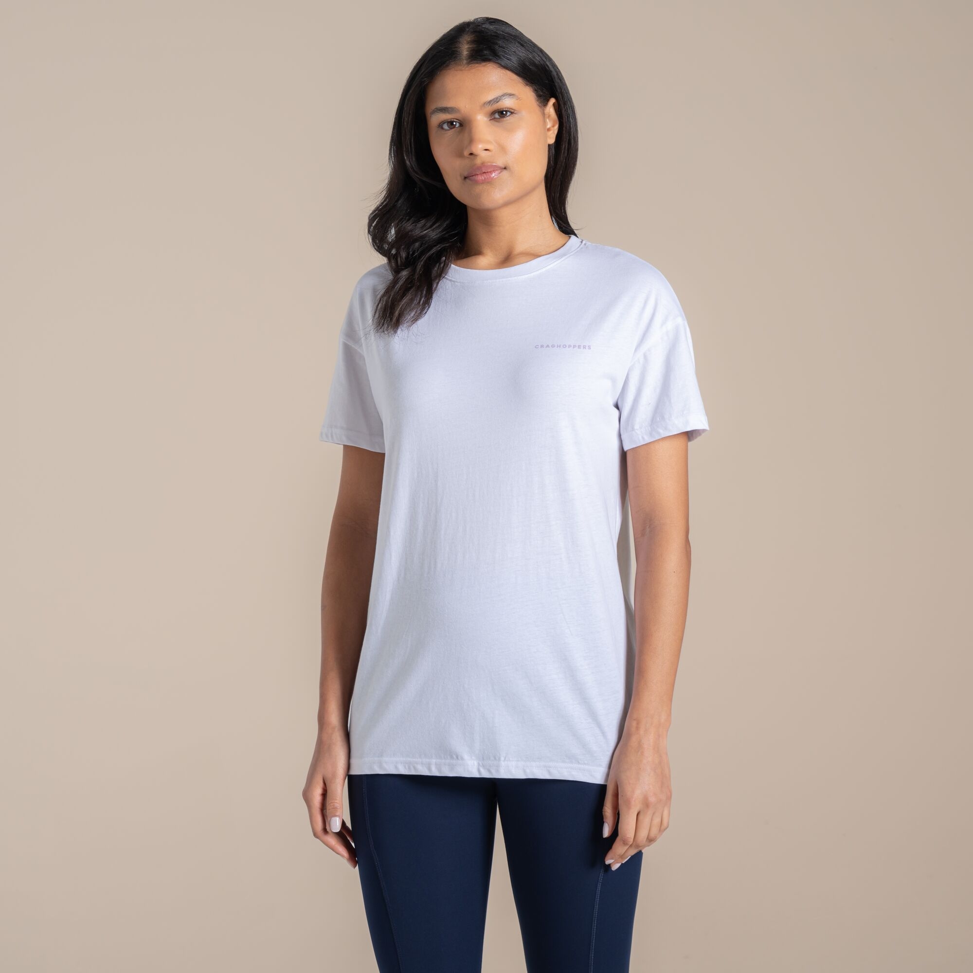 Craghoppers Women's White Yago Short Sleeved Top Size: 14