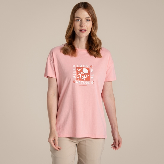 Women's Yago Short Sleeved Top Shell Pink