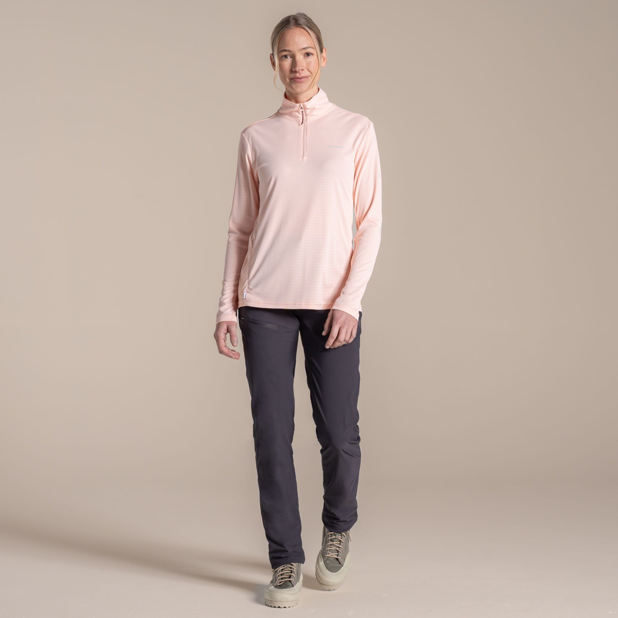 Craghoppers Women's Pink Nosilife Solarshield+ Top Size: 8