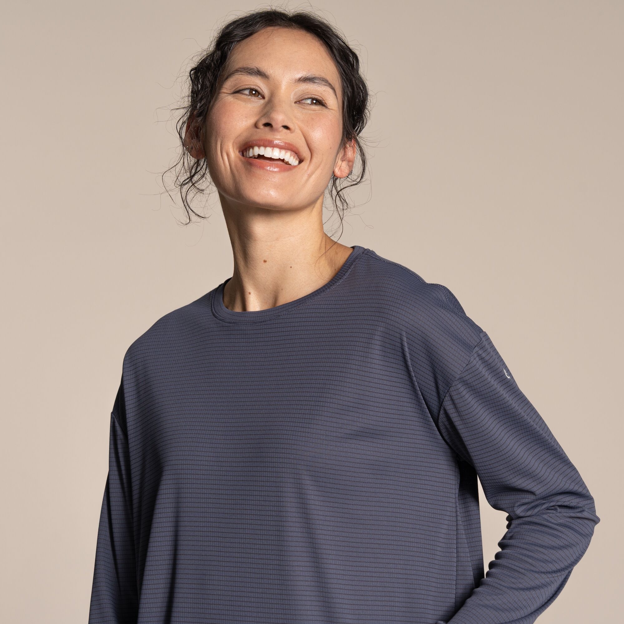 Craghoppers Womens Nosilife Solar Shield+ Long-Sleeved Top Size 12 Grey - Image 5