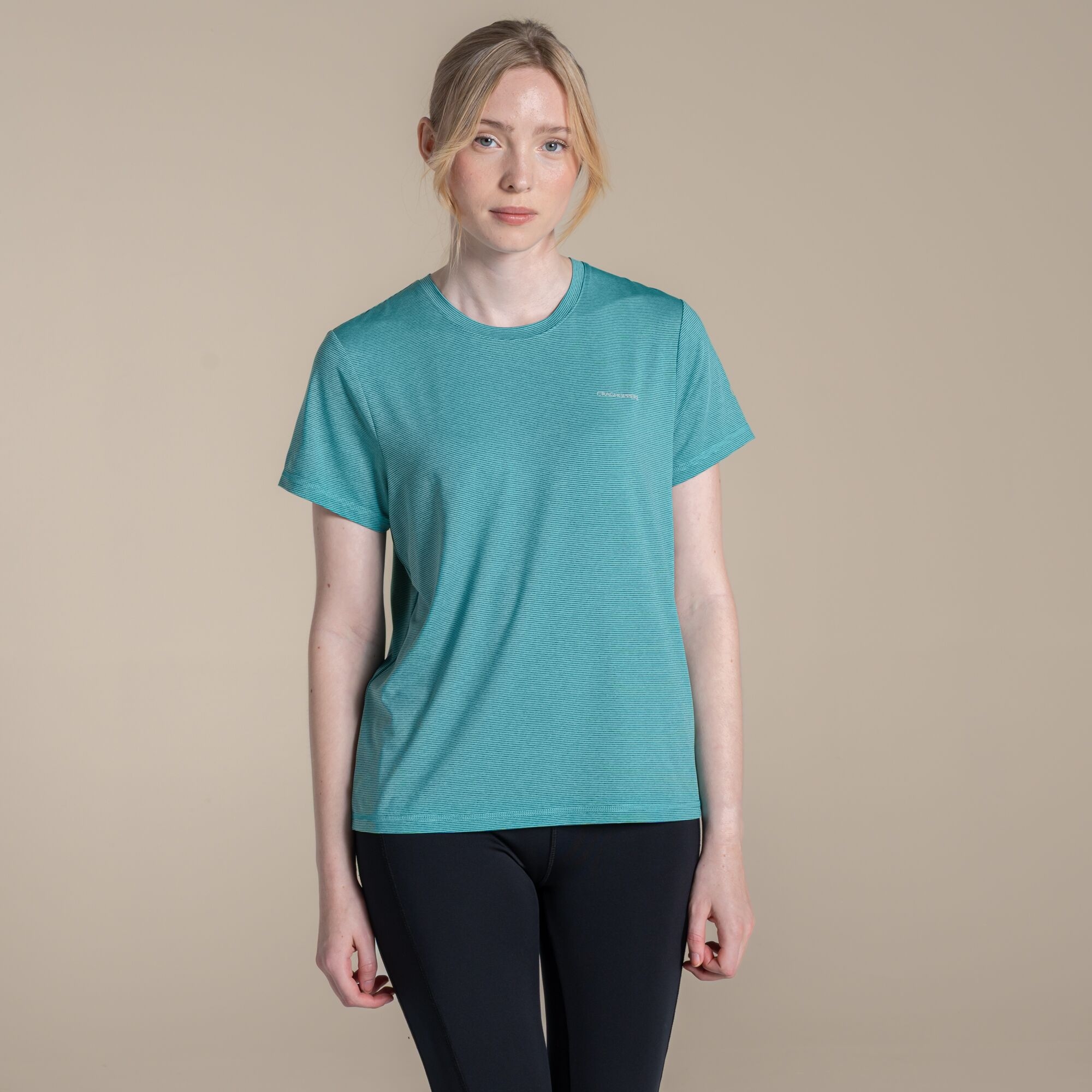 Craghoppers Women's Blue Ellie Ii Short Sleeved T-Shirt Size: 6