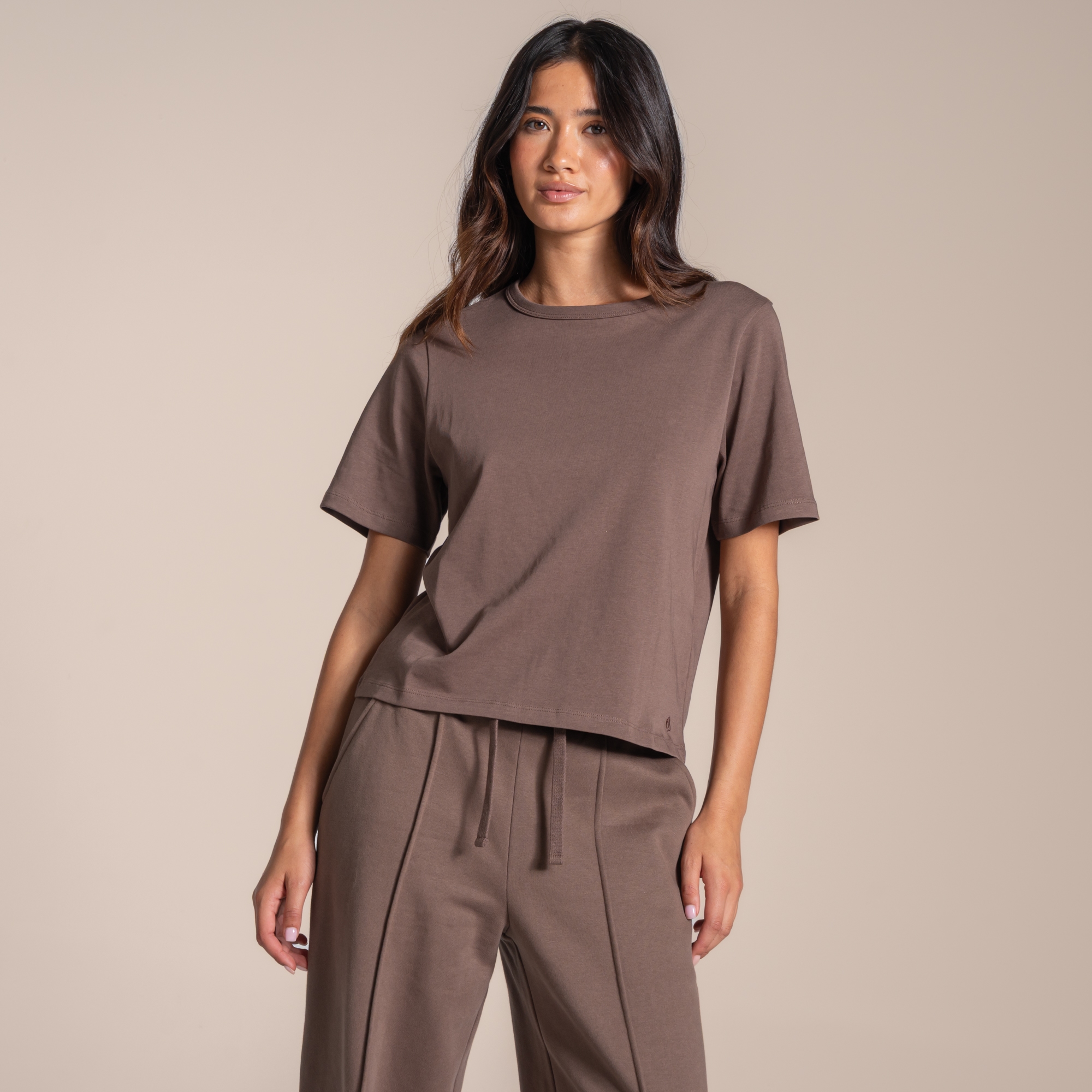 Craghoppers Women's Brown Elements Short Sleeved T-Shirt Size: 12