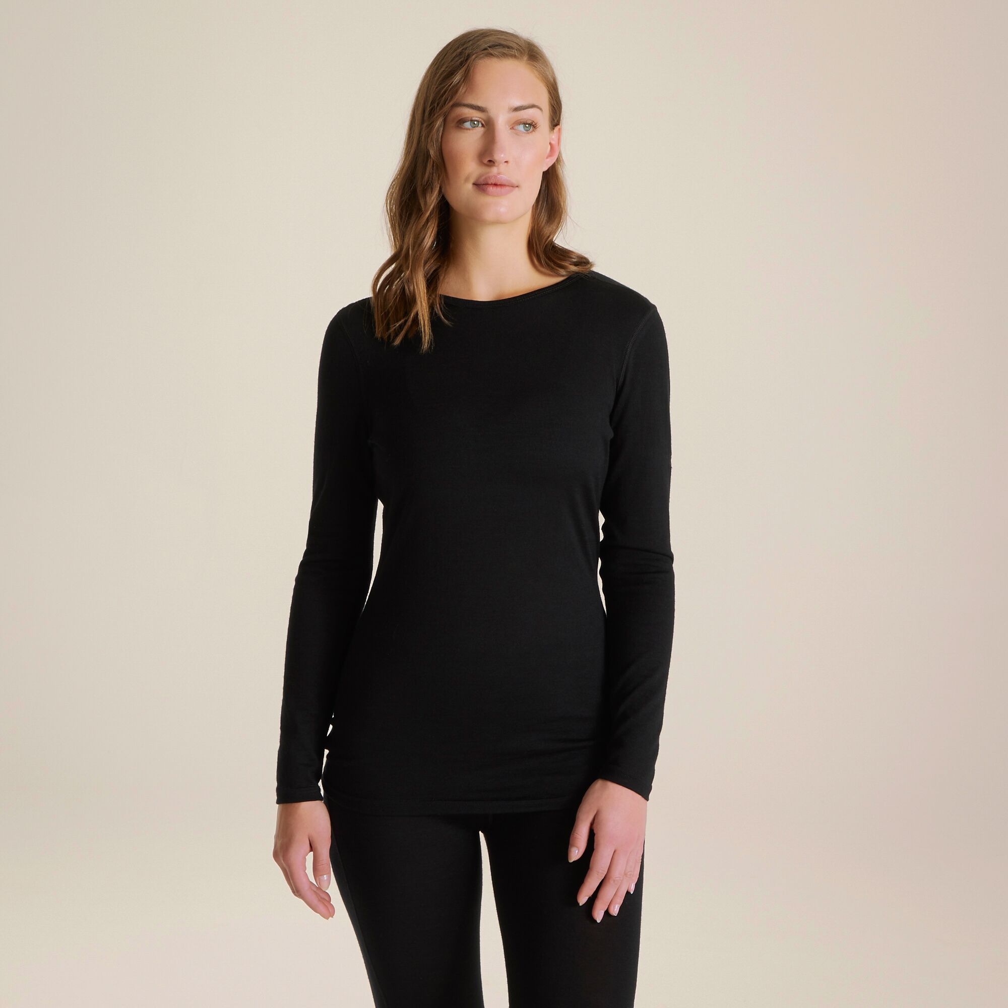 Craghoppers Women's Black Merino Crew Neck Long Sleeved Baselayer Ii Size: 18