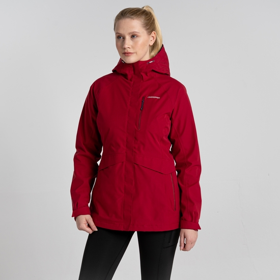 Women's Waterproof Caldbeck Jacket Cardinal Red