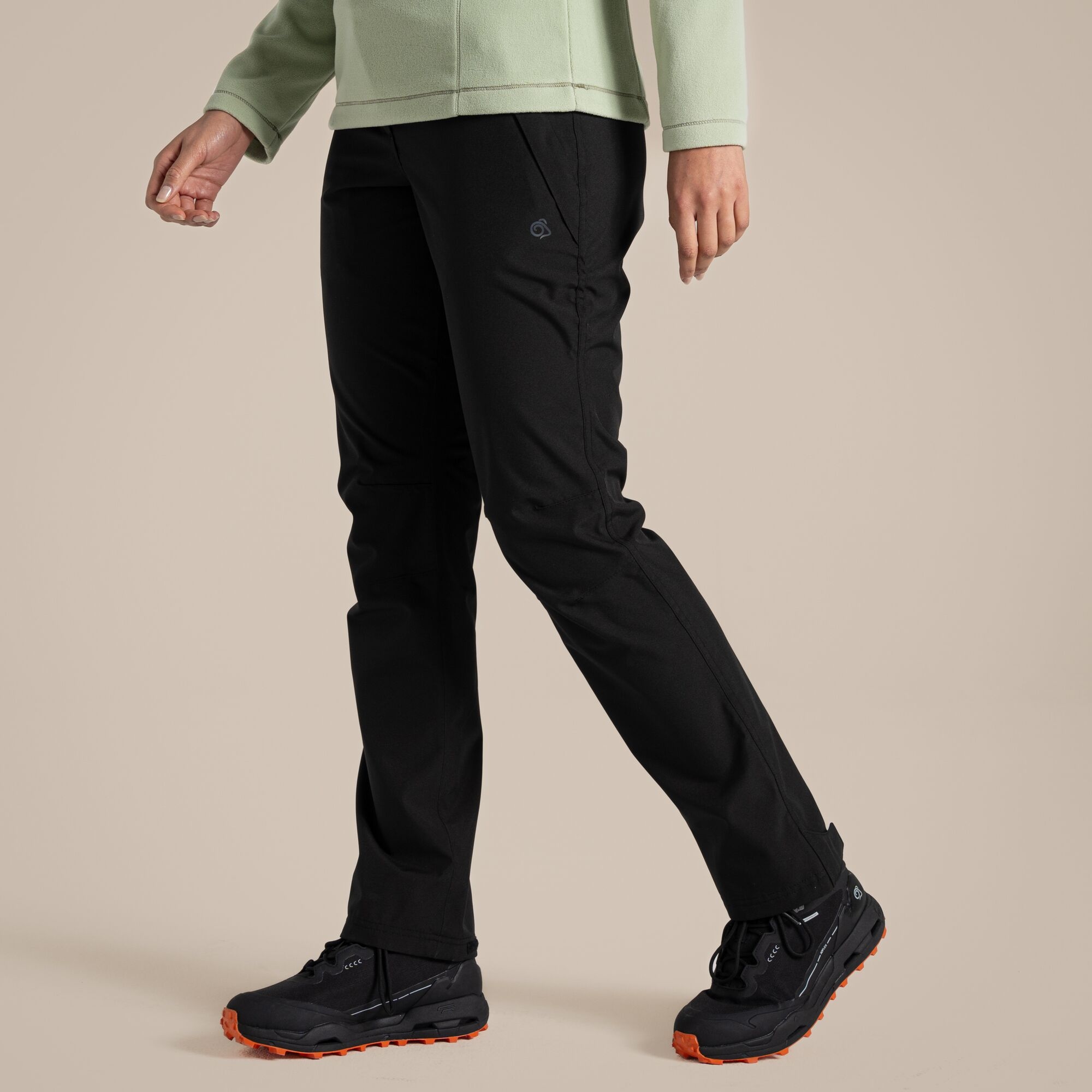 Craghoppers Women's Airedale Ii Waterproof Trousers: : 12, Short Black Size 12, Short Leg - Outdoor Action - Image 4