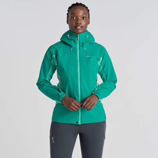 Women's Dynamic Pro II Waterproof Jacket Mystic Green / Ocean Green
