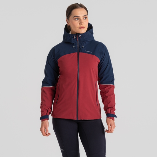 Women's Aisling Waterproof Jacket Mulberry Jam / Blue Navy