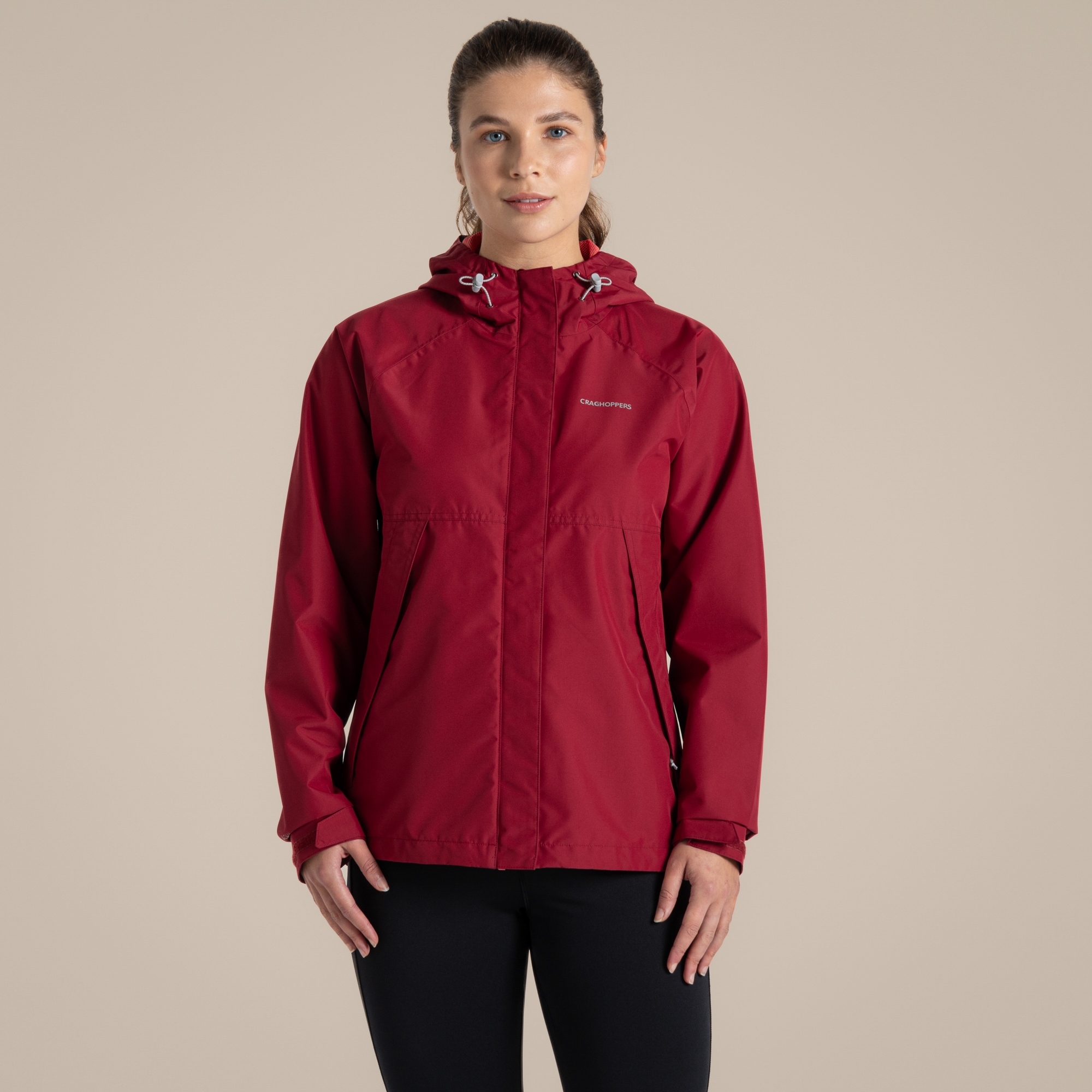 Craghoppers Women's Red Waterproof Ossus Jacket Size: 6