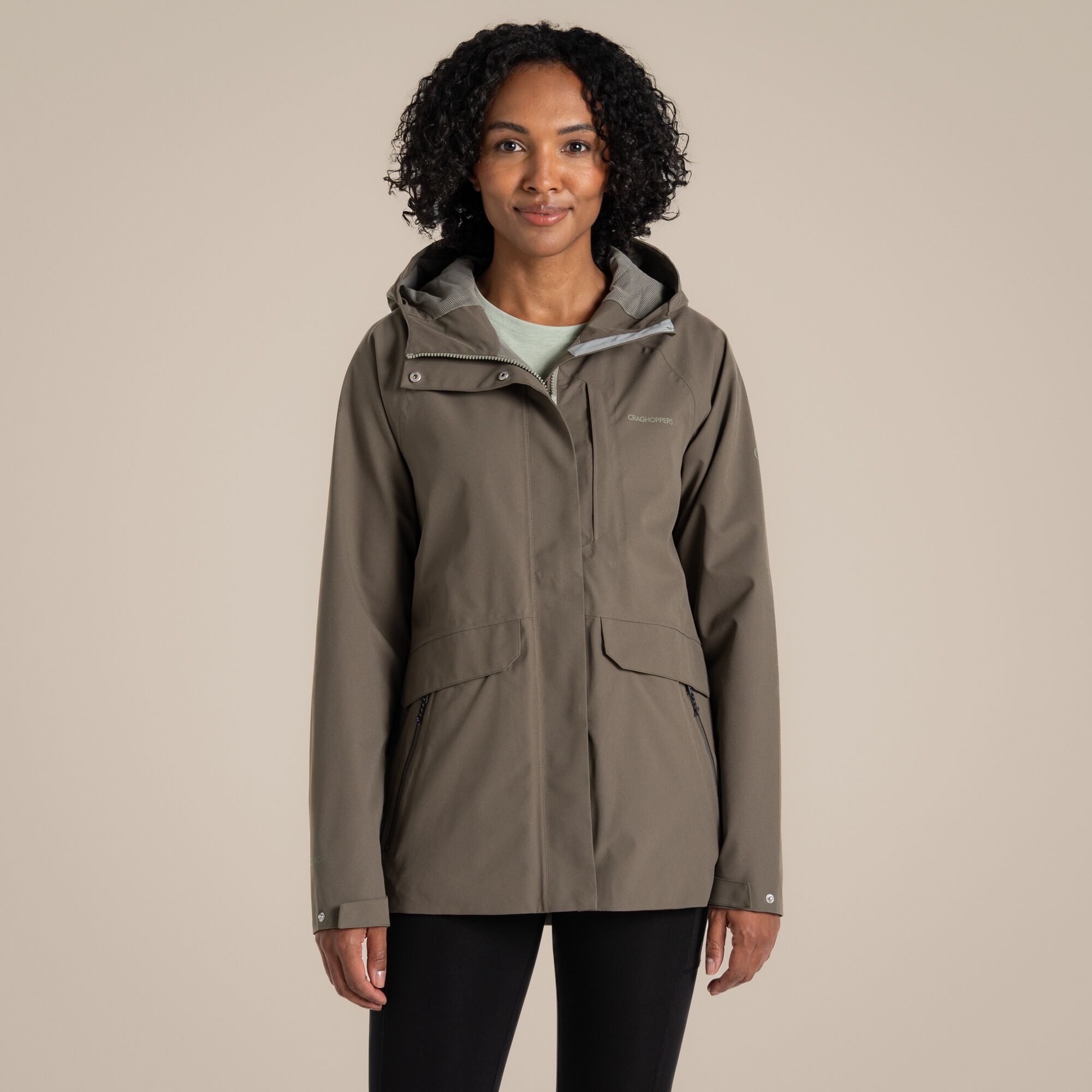 Craghoppers Women's Green Waterproof Caldbeck Ii Jacket Size: 18