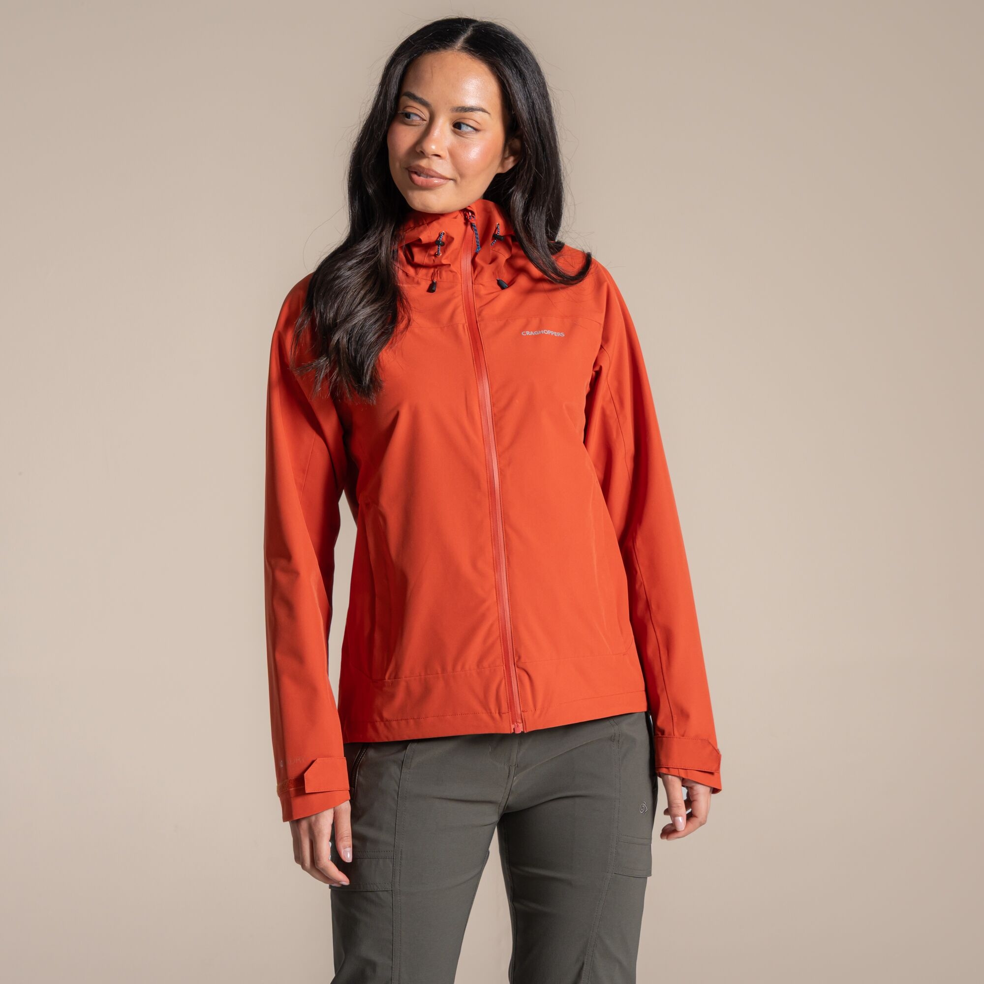 Craghoppers Women's Orange Waterproof Zohra Jacket Size: 8