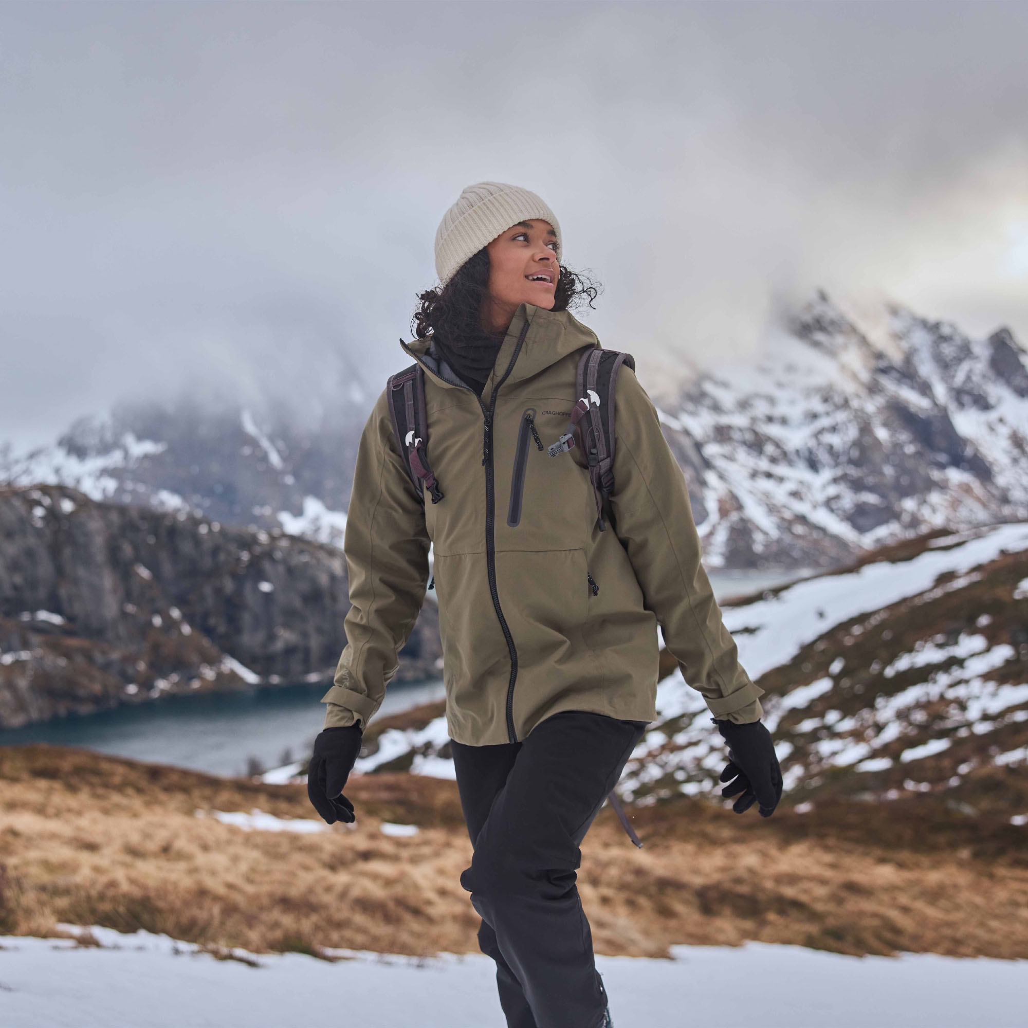 Craghoppers Women's Green Waterproof Elva Jacket Size: 10