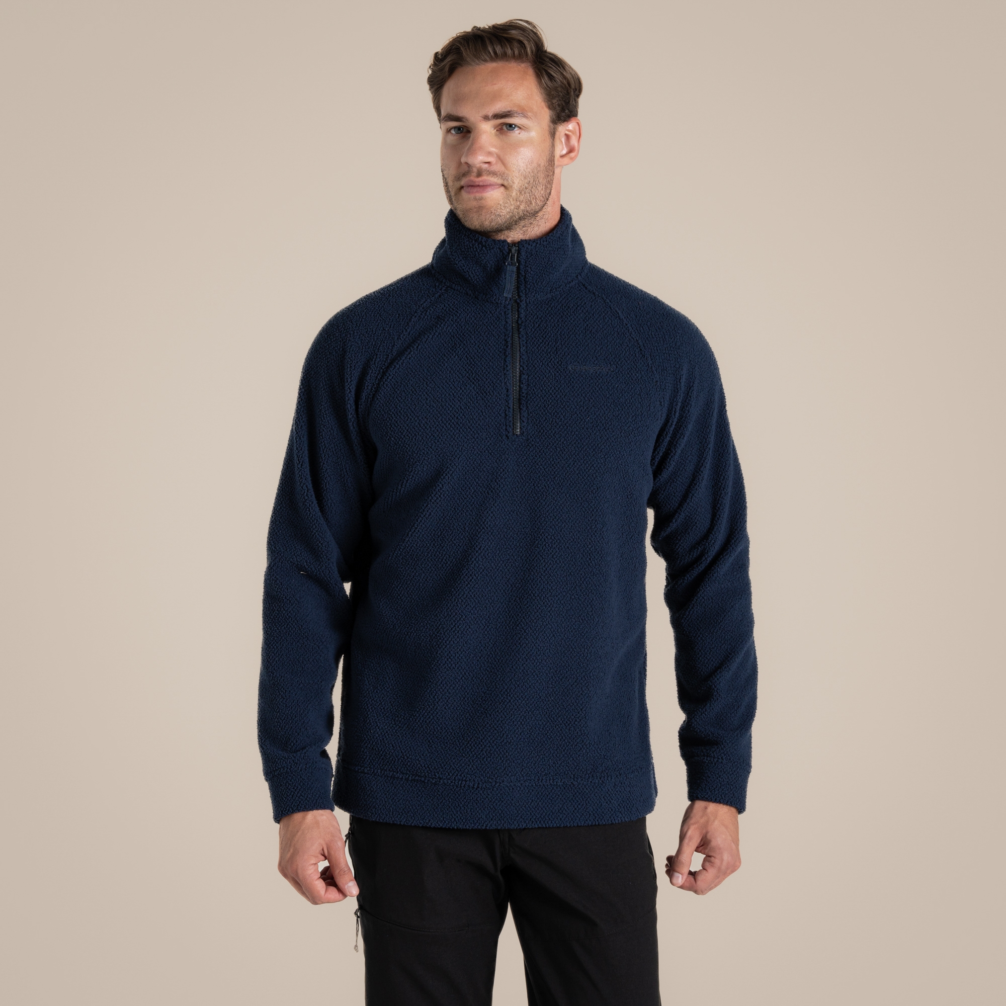 Craghoppers Herren Karlton Fleece Mit Halbem Reißverschluss Marine, Größe, Xxl