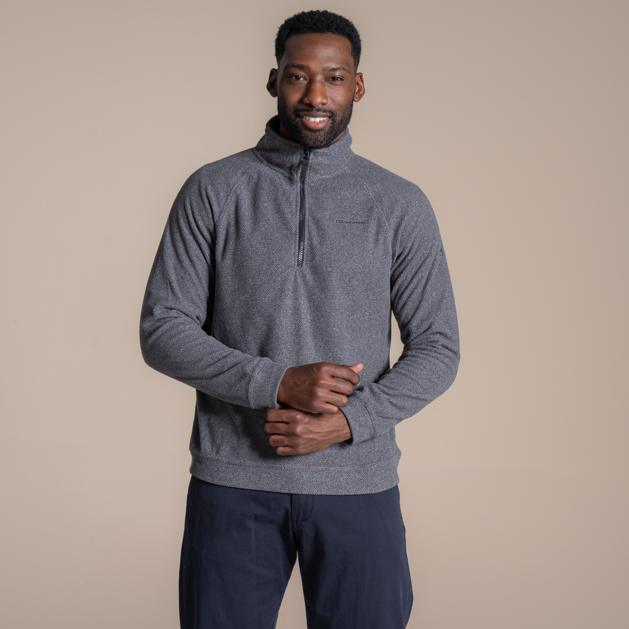 Craghoppers Men's Grey Charlston Fleece Size: Xxl