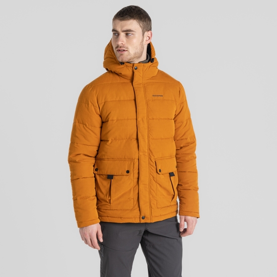 Men's Insulated Trillick Downhike Hooded Jacket Pumpkin Spice