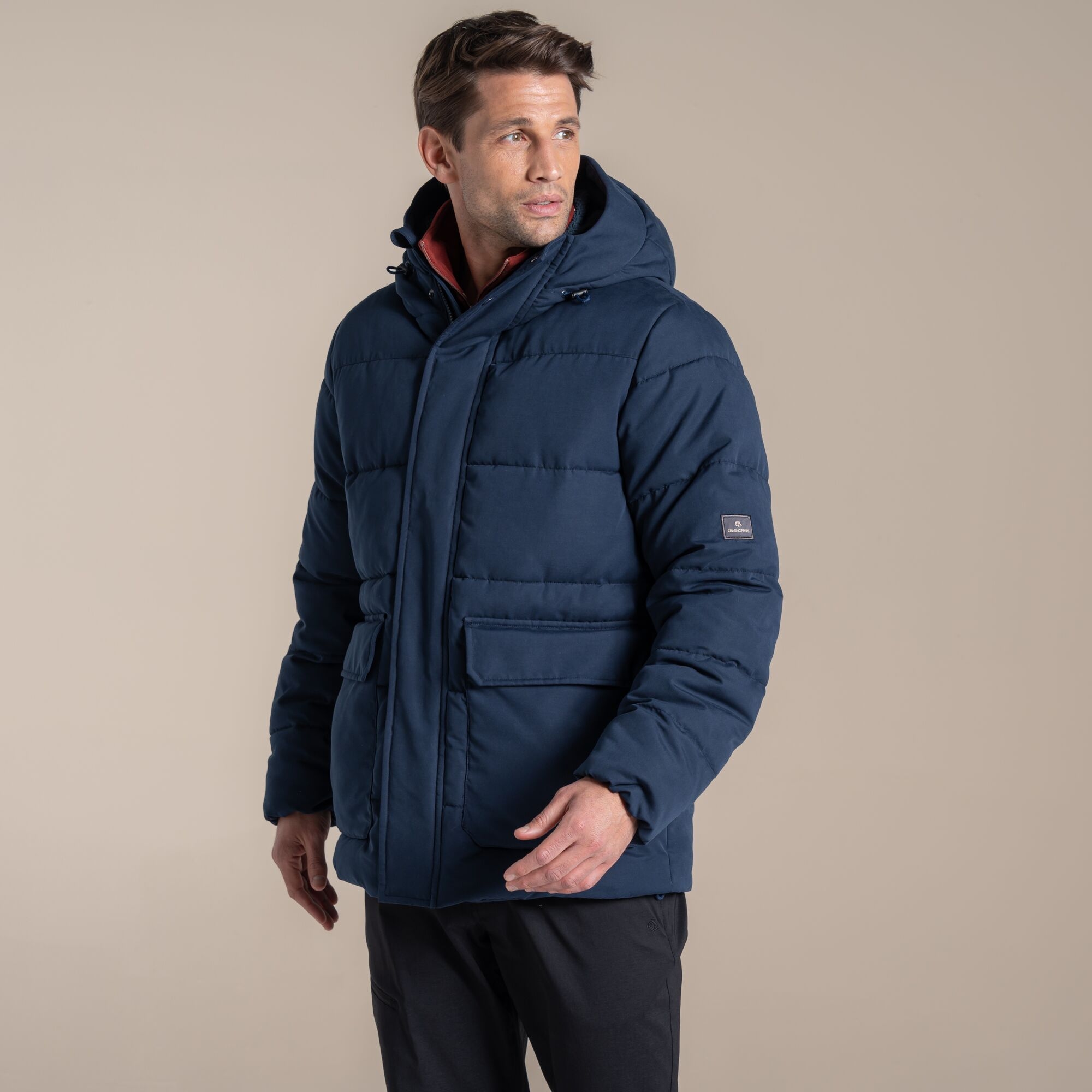 Craghoppers Men's Blue Howgill Downlike Hooded Jacket Size: S