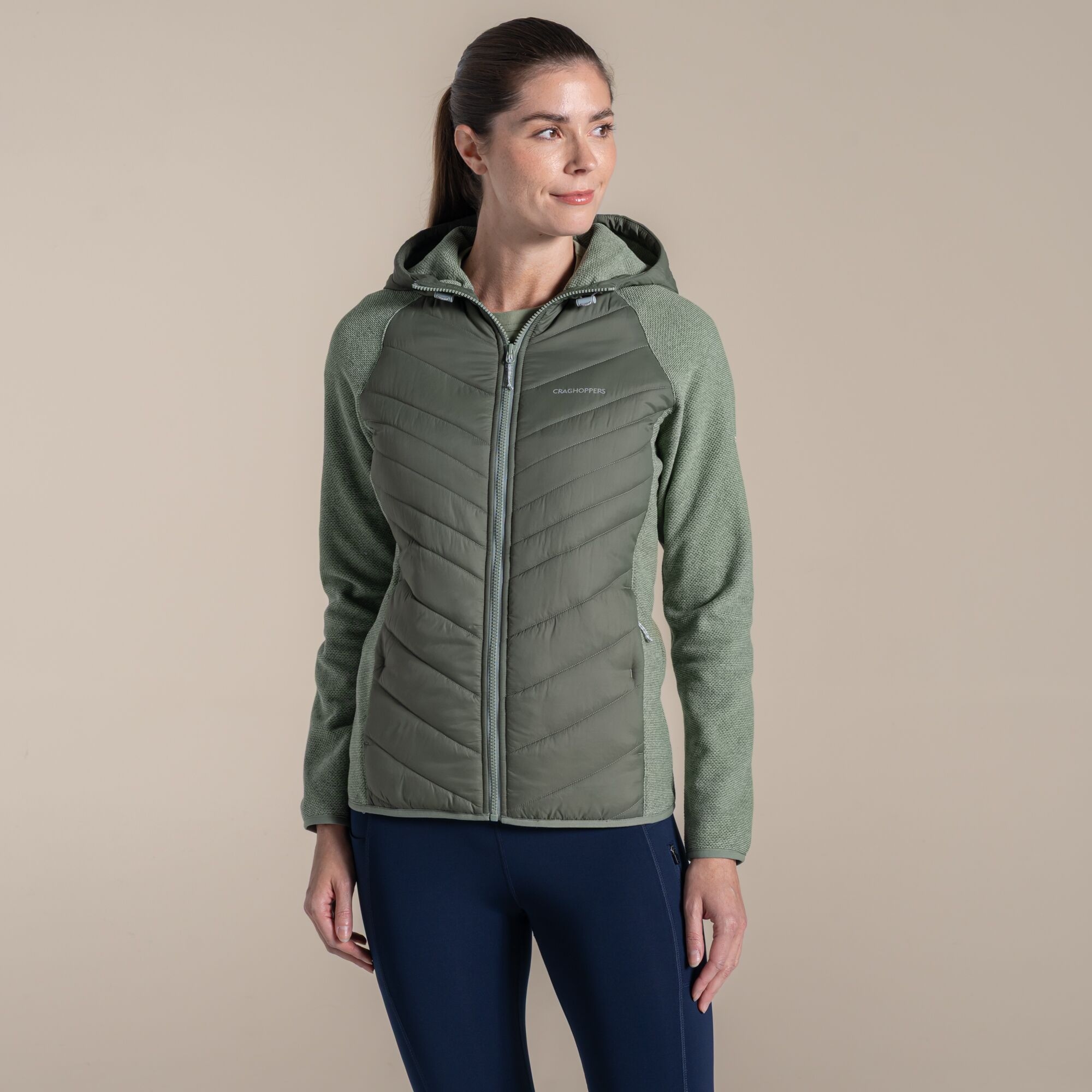Craghoppers Women's Green Zayas Hybrid Insulating Jacket Size: 10