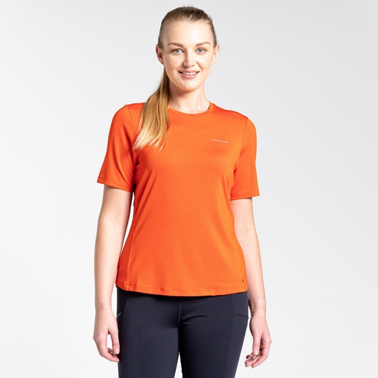Women's Aliso Short Sleeved T-Shirt Blood Orange