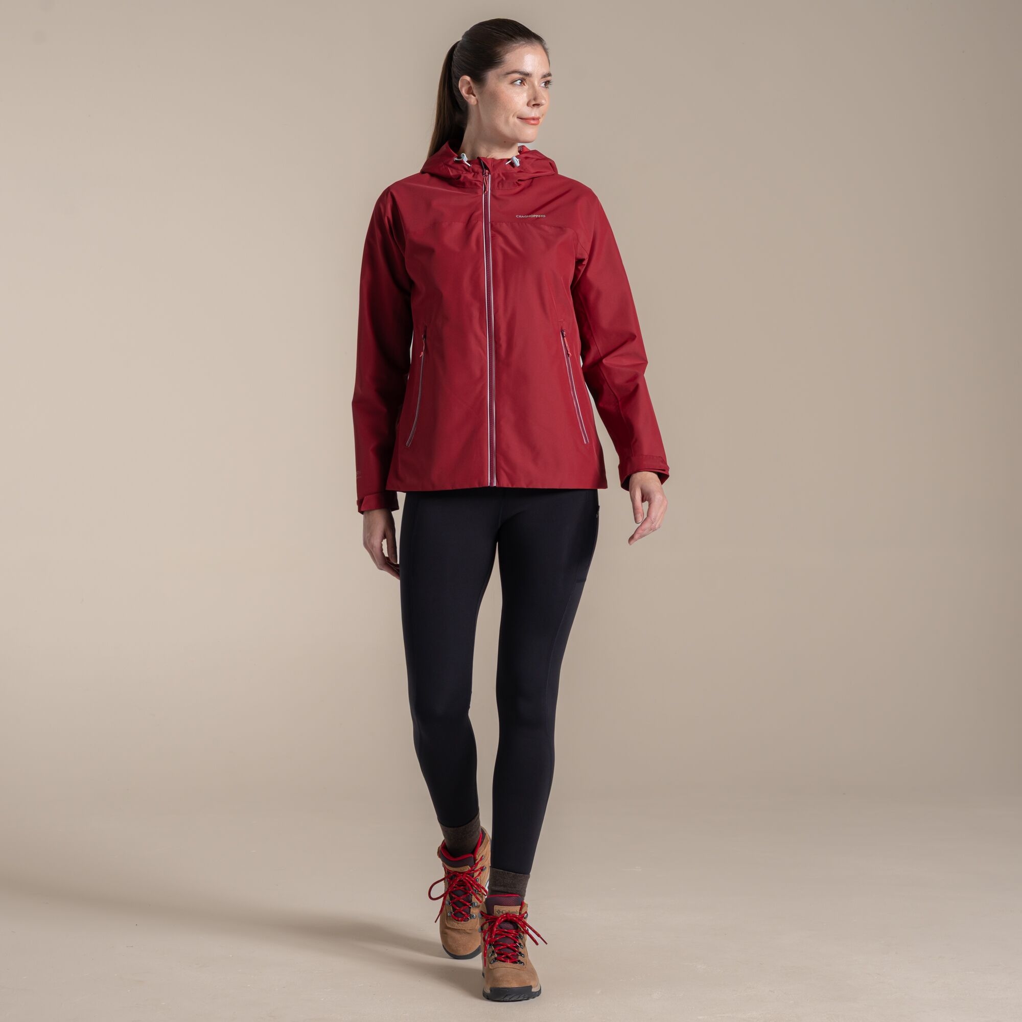 Craghoppers Women's Red Waterproof Solla Jacket Size: 18