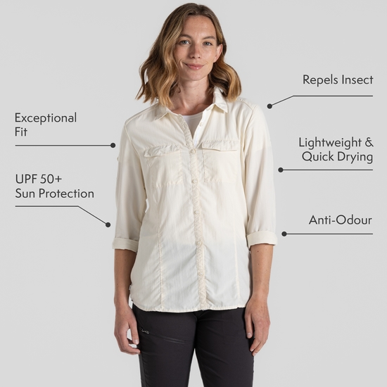 Women's NosiLife Adventure Long Sleeved Shirt III Seasalt